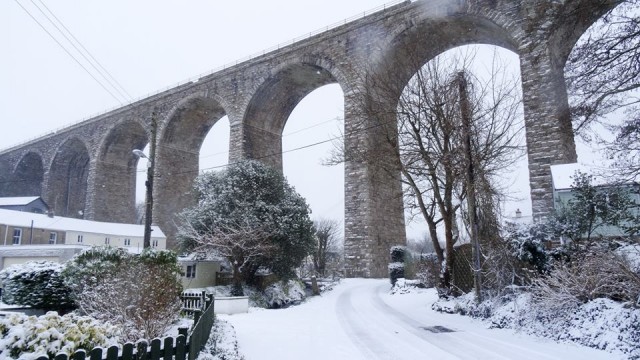 The viaduct in the snow..   #snowday The viaduct in the snow..   #snowday